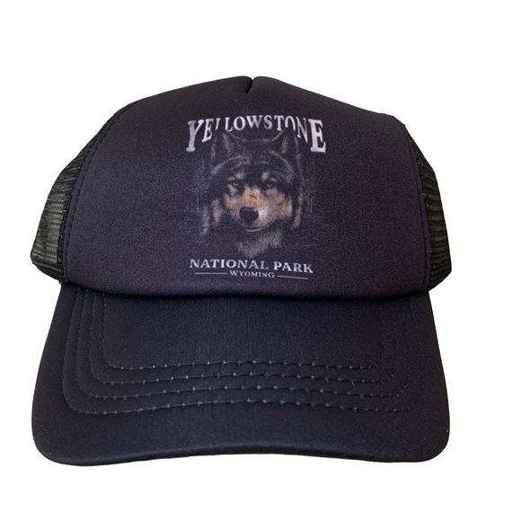 Cotton:On Other - *YELLOWSTONE NATIONAL PARK* Wyoming Coyote Trucker Ball Cap Hat Cotton:On